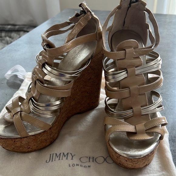 Jimmy Choo Strappy Wedges - Picture 2 of 5